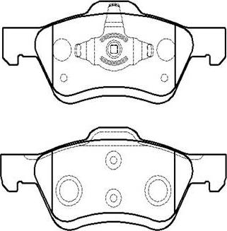 Japanparts JPA-315AF - Bremžu uzliku kompl., Disku bremzes adetalas.lv