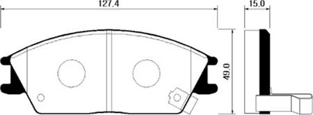 HELLA 8DB 355 016-581 - Bremžu uzliku kompl., Disku bremzes adetalas.lv