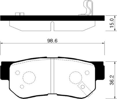 HELLA 8DB 355 016-131 - Bremžu uzliku kompl., Disku bremzes adetalas.lv