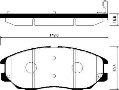 Roulunds Rubber 847681 - Bremžu uzliku kompl., Disku bremzes adetalas.lv