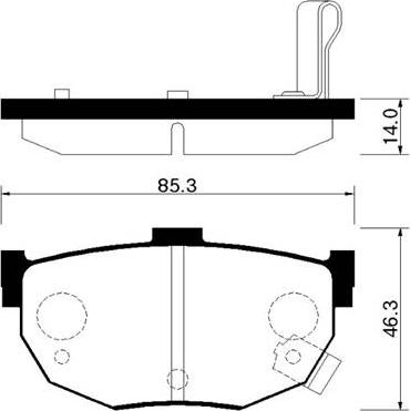 HELLA 6131709 - Bremžu uzliku kompl., Disku bremzes adetalas.lv