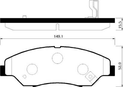 GKN 32710 - Bremžu uzliku kompl., Disku bremzes adetalas.lv