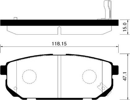 HELLA 355010871 - Bremžu uzliku kompl., Disku bremzes adetalas.lv