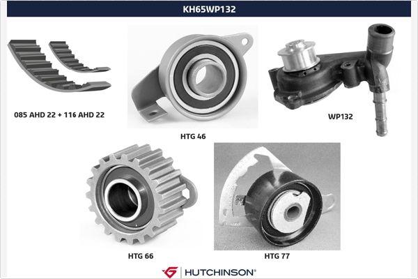 Hutchinson KH 65WP132 - Ūdenssūknis + Zobsiksnas komplekts adetalas.lv