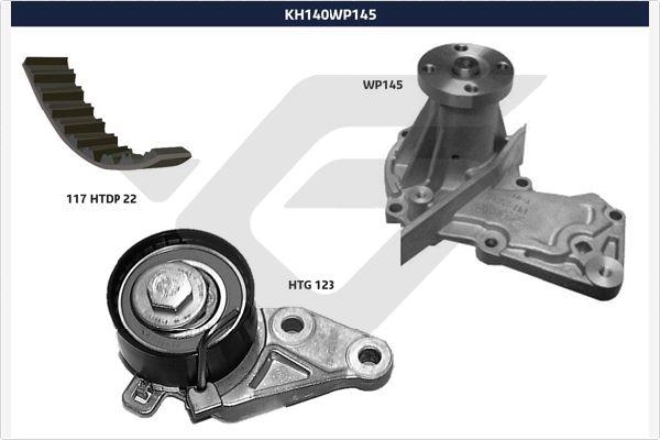 Hutchinson KH 140WP145 - Ūdenssūknis + Zobsiksnas komplekts adetalas.lv