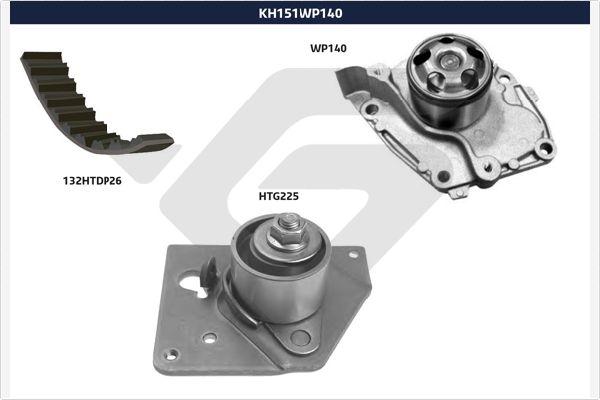 Hutchinson KH 151WP140 - Ūdenssūknis + Zobsiksnas komplekts adetalas.lv