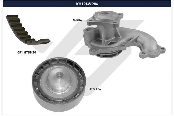 Hutchinson KH 124WP84 - Ūdenssūknis + Zobsiksnas komplekts adetalas.lv