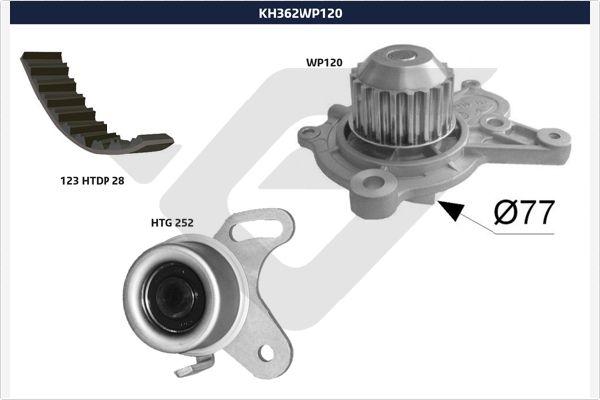 Hutchinson KH 362WP120 - Ūdenssūknis + Zobsiksnas komplekts adetalas.lv