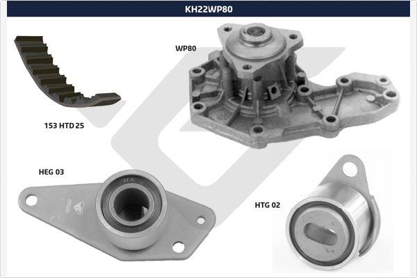 Hutchinson KH 22WP80 - Ūdenssūknis + Zobsiksnas komplekts adetalas.lv