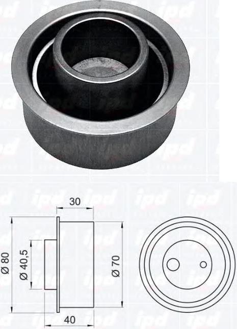 Hyundai 24410-23500 - Spriegotājrullītis, Gāzu sadales mehānisma piedziņas siksna adetalas.lv