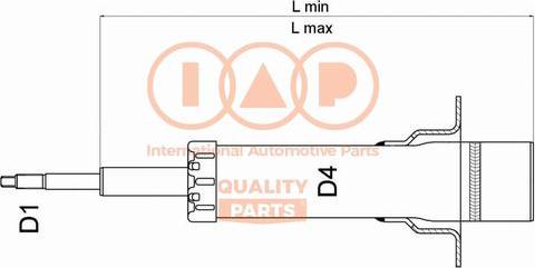 IAP QUALITY PARTS 504-06014U - Amortizators adetalas.lv