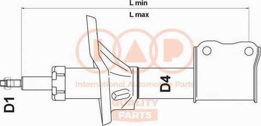 IAP QUALITY PARTS 504-11082 - Amortizators adetalas.lv