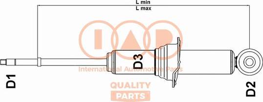 IAP QUALITY PARTS 504-06017U - Amortizators adetalas.lv