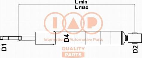 IAP QUALITY PARTS 504-10040 - Amortizators adetalas.lv