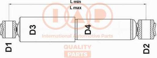 IAP QUALITY PARTS 504-02013 - Amortizators adetalas.lv