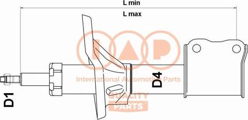 IAP QUALITY PARTS 504-17077B - Amortizators adetalas.lv