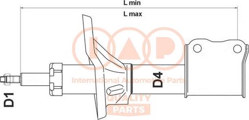 IAP QUALITY PARTS 504-07145 - Amortizators adetalas.lv