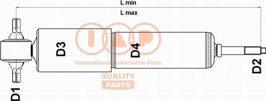 IAP QUALITY PARTS 504-10032 - Amortizators adetalas.lv