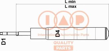 IAP QUALITY PARTS 504-11055U - Amortizators adetalas.lv