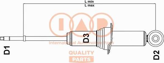 IAP QUALITY PARTS 504-13080U - Amortizators adetalas.lv