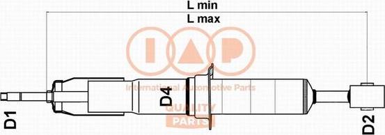 IAP QUALITY PARTS 504-17055 - Amortizators adetalas.lv