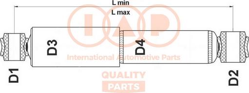 IAP QUALITY PARTS 504-17066 - Amortizators adetalas.lv