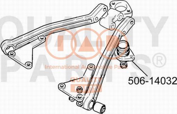 IAP QUALITY PARTS 506-14032 - Balst / Virzošais šarnīrs adetalas.lv