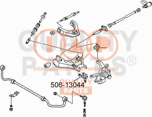 IAP QUALITY PARTS 506-13044 - Balst / Virzošais šarnīrs adetalas.lv