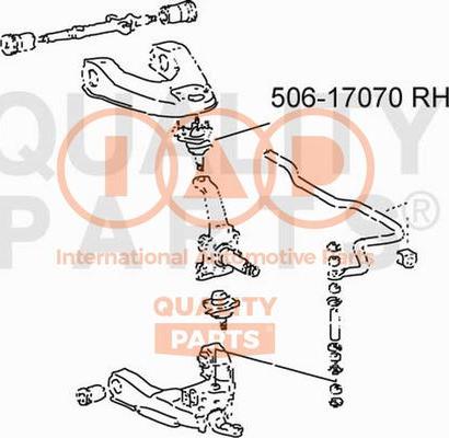 IAP QUALITY PARTS 506-17070 - Balst / Virzošais šarnīrs adetalas.lv