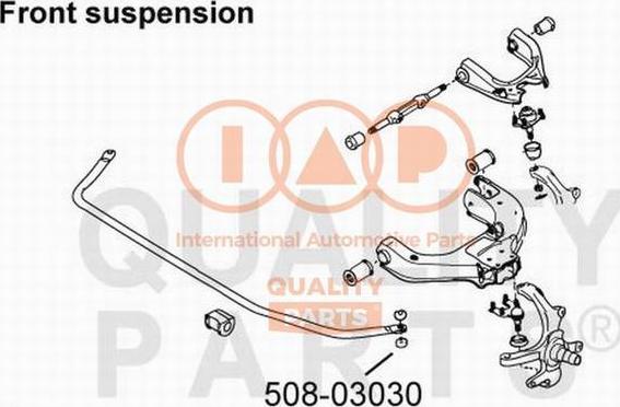 IAP QUALITY PARTS 508-03030 - Bukse, Stabilizators adetalas.lv