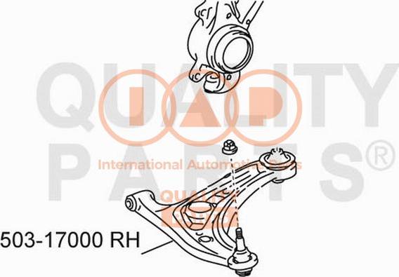 IAP QUALITY PARTS 503-17000 - Neatkarīgās balstiekārtas svira, Riteņa piekare adetalas.lv