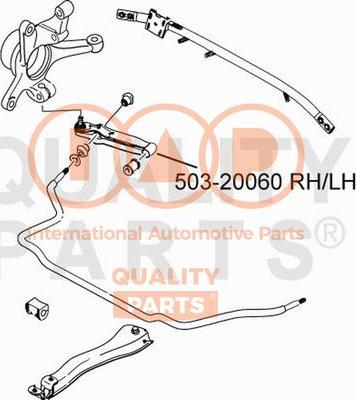 IAP QUALITY PARTS 503-20060 - Neatkarīgās balstiekārtas svira, Riteņa piekare adetalas.lv