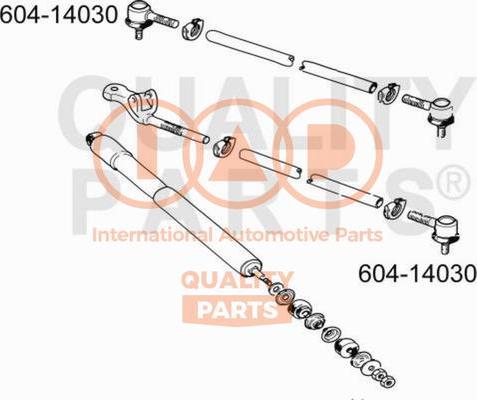 IAP QUALITY PARTS 604-14030 - Stūres šķērsstiepņa uzgalis adetalas.lv