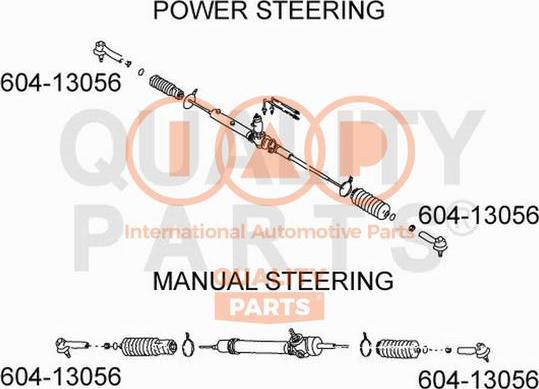 IAP QUALITY PARTS 604-13056 - Stūres šķērsstiepņa uzgalis adetalas.lv