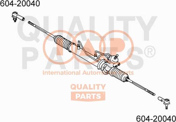 IAP QUALITY PARTS 604-20040 - Stūres šķērsstiepņa uzgalis adetalas.lv