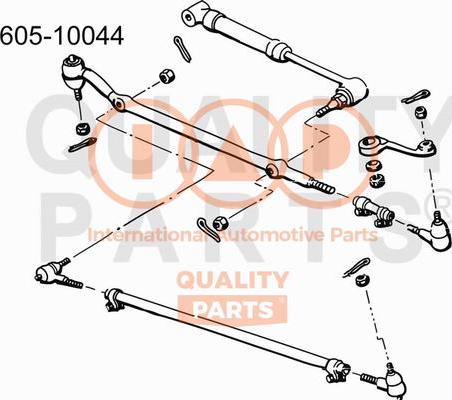 IAP QUALITY PARTS 605-10044 - Stūres šķērsstiepnis adetalas.lv