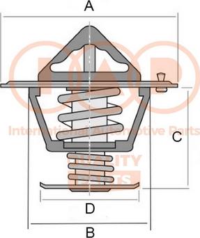 IAP QUALITY PARTS 155-11082 - Termostats, Dzesēšanas šķidrums adetalas.lv