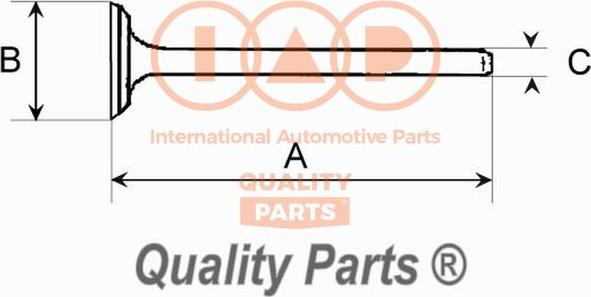 IAP QUALITY PARTS 110-11056 - Izplūdes vārsts adetalas.lv