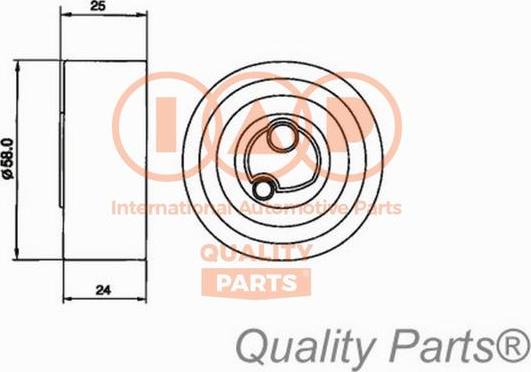 IAP QUALITY PARTS 12716030 - Spriegotājrullītis, Gāzu sadales mehānisma piedziņas siksna adetalas.lv