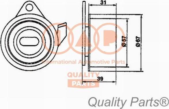 IAP QUALITY PARTS 12712091 - Spriegotājrullītis, Gāzu sadales mehānisma piedziņas siksna adetalas.lv