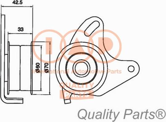 IAP QUALITY PARTS 127-12010 - Spriegotājrullītis, Gāzu sadales mehānisma piedziņas siksna adetalas.lv