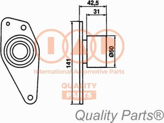 IAP QUALITY PARTS 12712084 - Spriegotājrullītis, Gāzu sadales mehānisma piedziņas siksna adetalas.lv