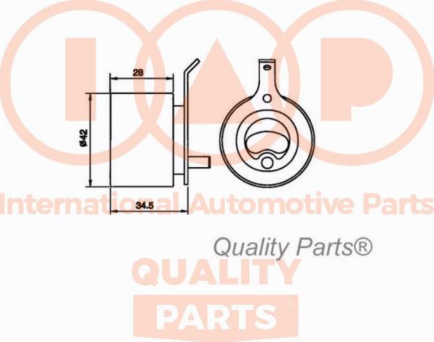 IAP QUALITY PARTS 127-20060 - Spriegotājrullītis, Gāzu sadales mehānisma piedziņas siksna adetalas.lv