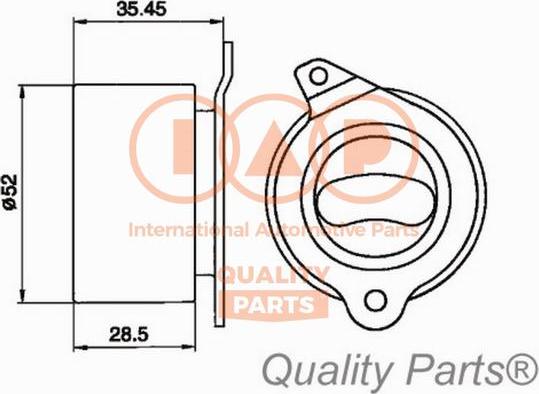 IAP QUALITY PARTS 12721020 - Spriegotājrullītis, Gāzu sadales mehānisma piedziņas siksna adetalas.lv