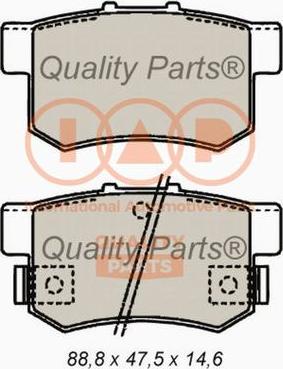 IAP QUALITY PARTS 704-06035P - Bremžu uzliku kompl., Disku bremzes adetalas.lv