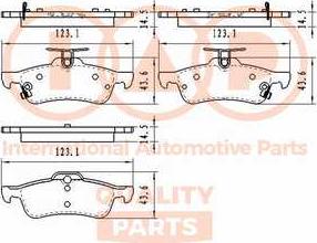 IAP QUALITY PARTS 704-06111 - Bremžu uzliku kompl., Disku bremzes adetalas.lv