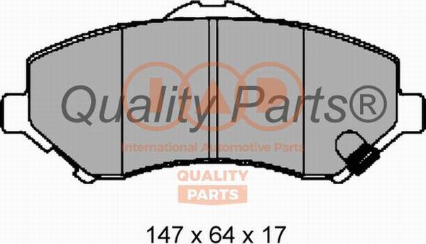 IAP QUALITY PARTS 704-00029 - Bremžu uzliku kompl., Disku bremzes adetalas.lv