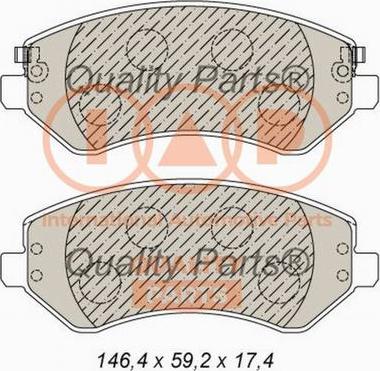 IAP QUALITY PARTS 704-02016X - Bremžu uzliku kompl., Disku bremzes adetalas.lv