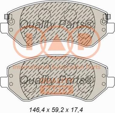 IAP QUALITY PARTS 704-02016 - Bremžu uzliku kompl., Disku bremzes adetalas.lv