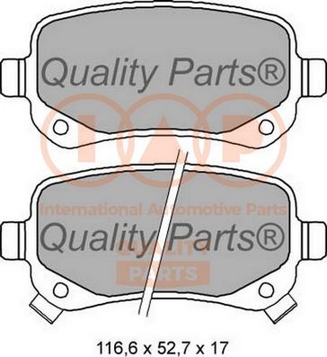 IAP QUALITY PARTS 704-02022 - Bremžu uzliku kompl., Disku bremzes adetalas.lv